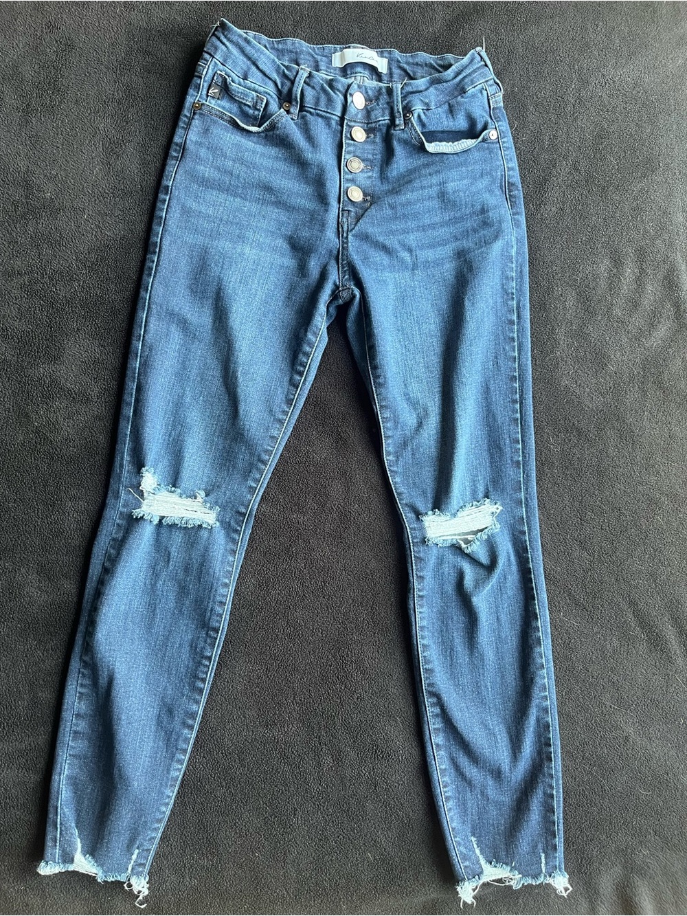 KanCan Button-fly Distressed‎ Skinny Jeans